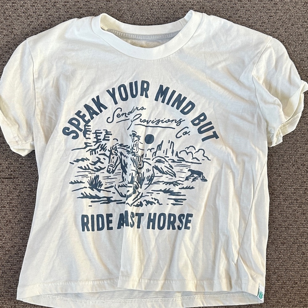 Cream Graphic T-Shirt